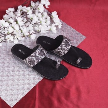 Walkway Women Black Ethnic Slip Ons(SKU: 35-526-11-37)