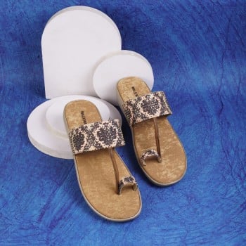 Walkway Women Antic-gold Ethnic Slip Ons(SKU: 35-526-28-37)