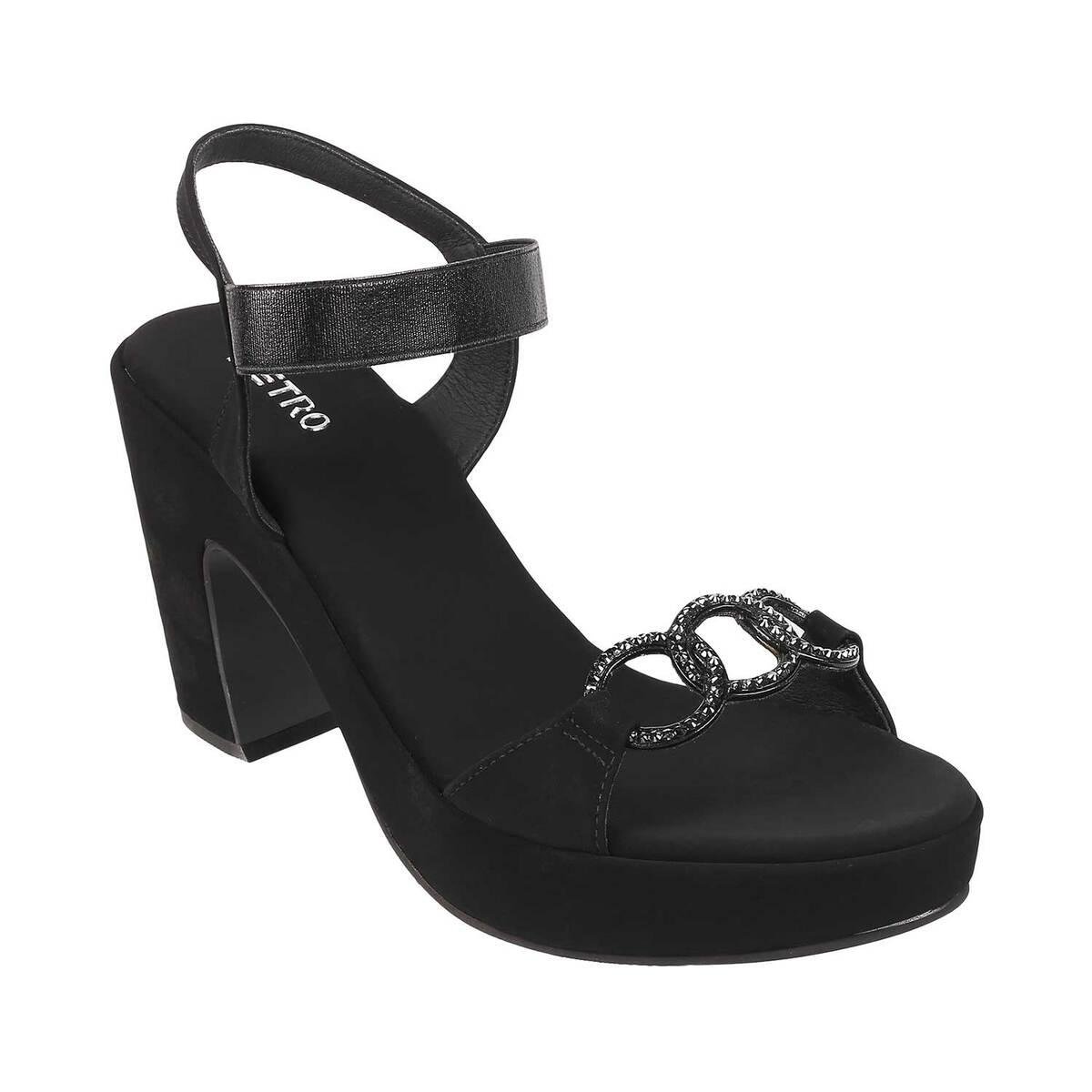 Buy Mochi Girls Black Party Sandals Online