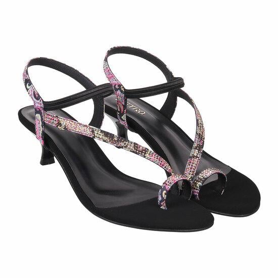 Women Black Party Sandals