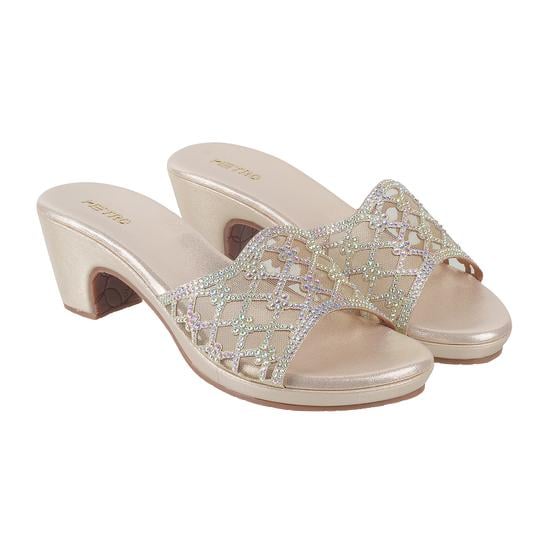 Women Gold Wedding Sandals