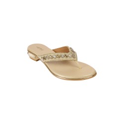 Women Gold Party Slippers