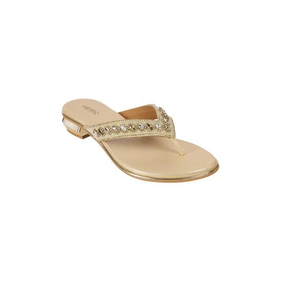 Women Gold Party Slippers