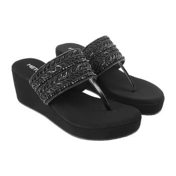 Metro Women Black Casual Slip Ons(SKU: 35-80-11-36)