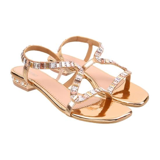 Women Rose-Gold Party Sandals