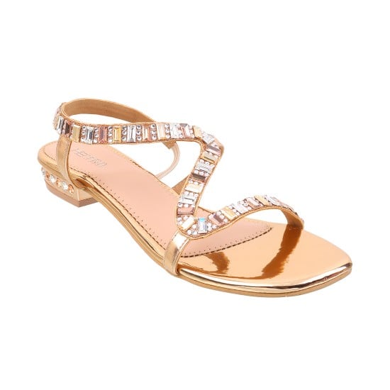 Women Rose-gold Party Sandals