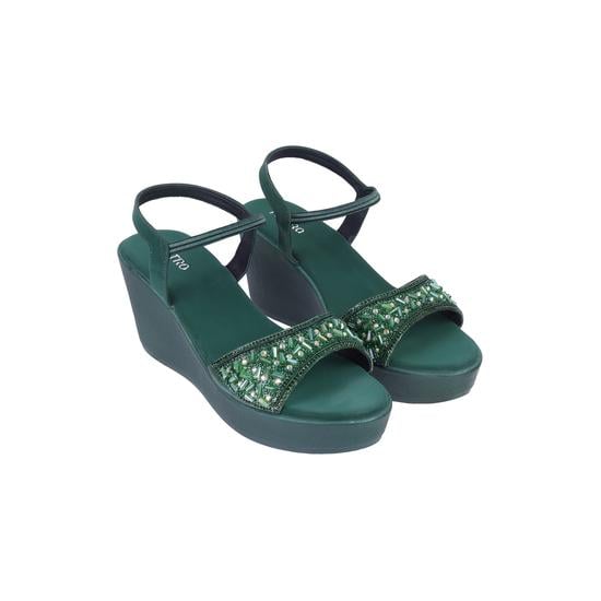 Women Green Party Sandals