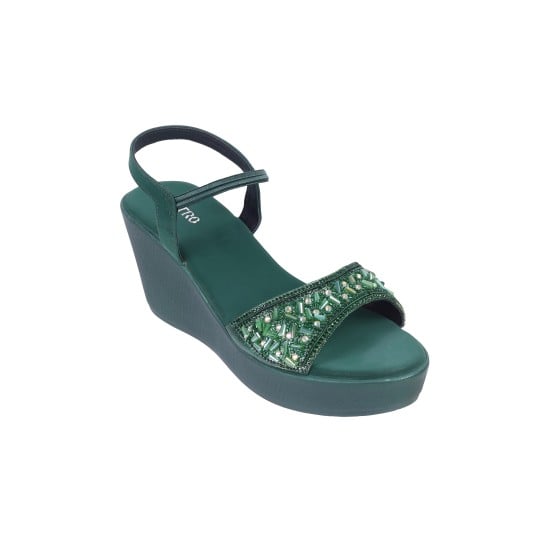 Women Green Party Sandals