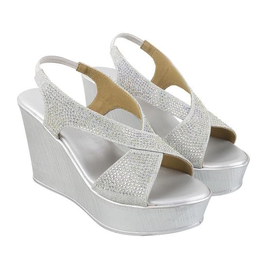 Women Silver Party Sandals