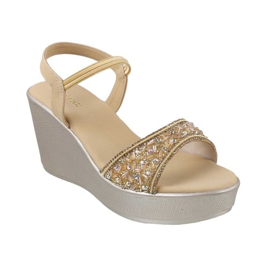 Women Gold Party Sandals