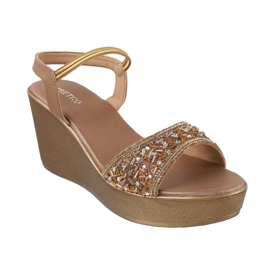 Women Antic-gold Party Sandals