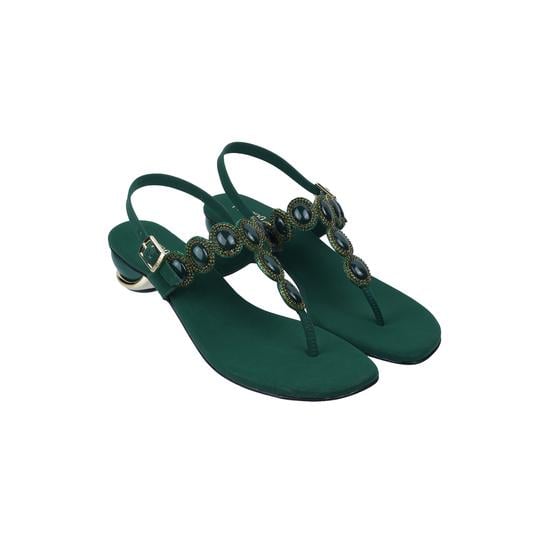 Women Green Party Sandals