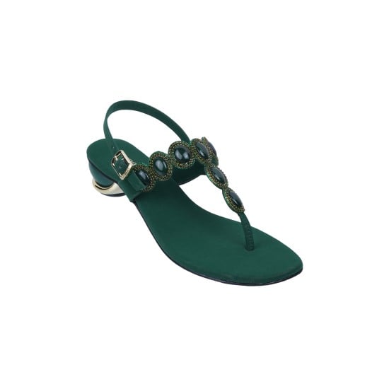 Women Green Party Sandals