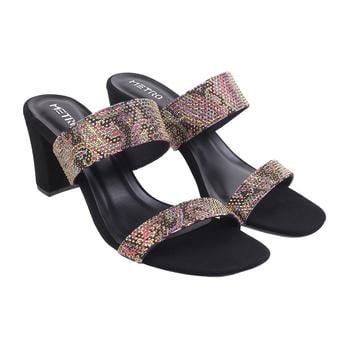 Metro Women Black Casual Slip Ons(SKU: 35-966-11-36)