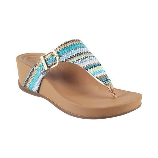 Women Blue-multi Casual Sandals