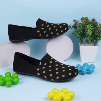 Walkway Women Black Casual Ballerinas(SKU: 36-32-11-36)