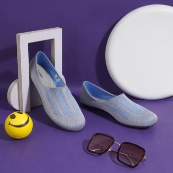 Walkway Women Light-blue Casual Ballerinas(SKU: 36-33-32-38)