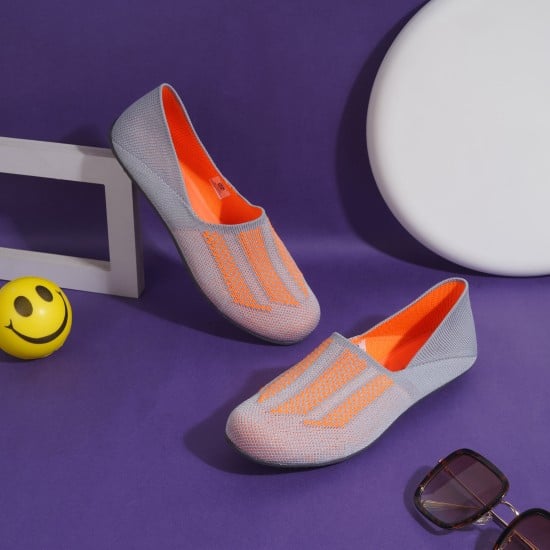 Women Orange Casual Ballerinas