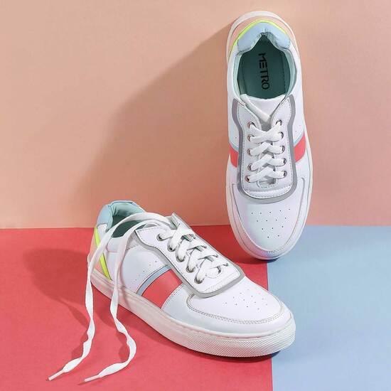 Women White Casual Sneakers