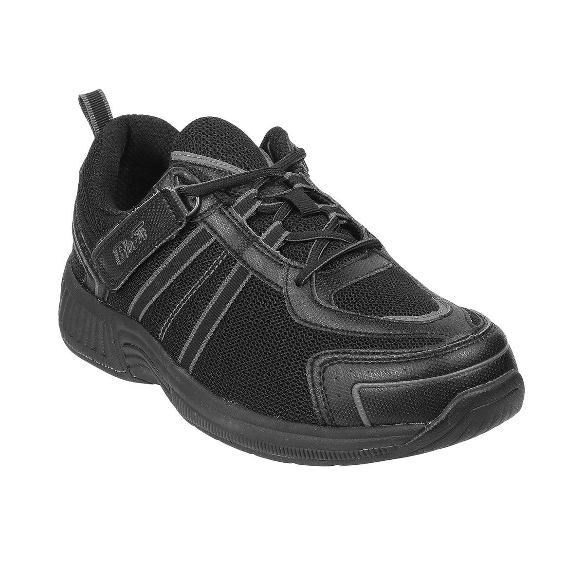 Ladies black sports shoes best sale