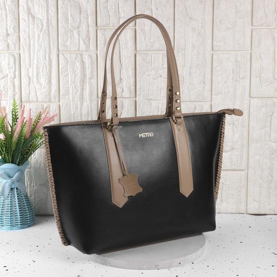 Women Black Tote Bag