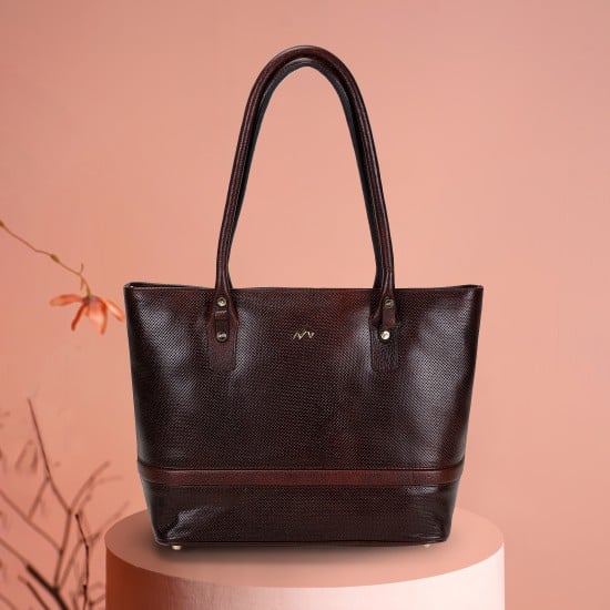 Women Brown Tote Bag