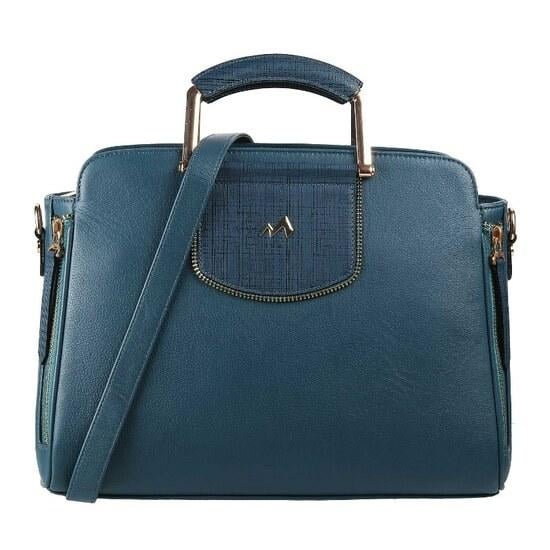 Women Blue Satchel Bag