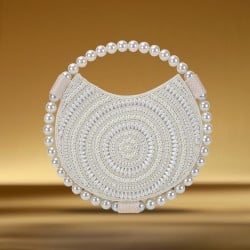 Women Off-white Evening Bag