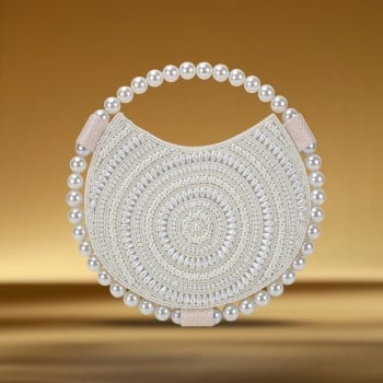 Metro Women Off-white Evening Bag(SKU: 38-104-66-10)