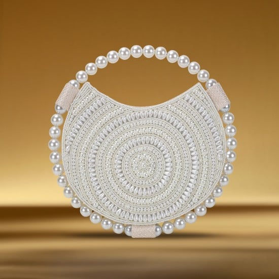 Women Off-white Evening Bag