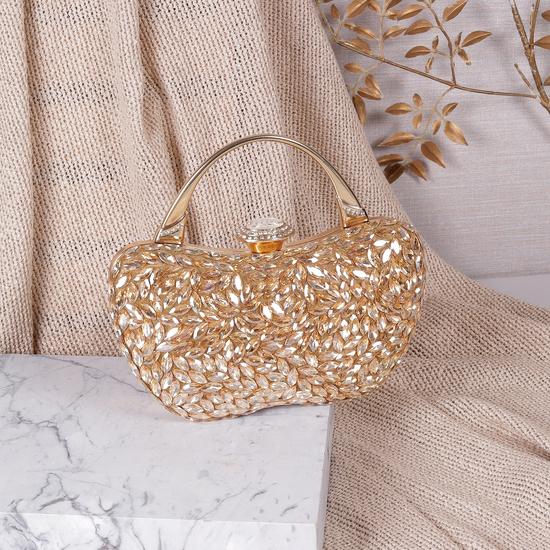 Women Gold Evening Bag