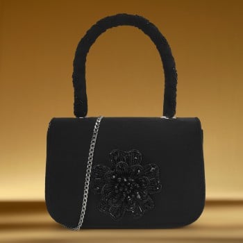 Metro Women Black Evening Bag(SKU: 38-110-11-10)