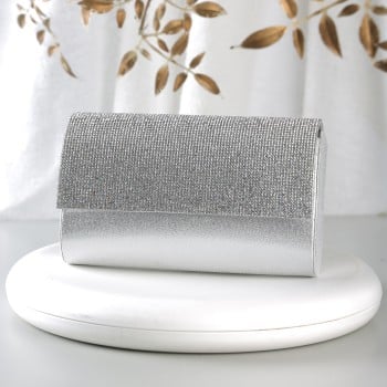 Walkway Women Silver Clutch(SKU: 38-131-27-10)