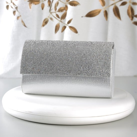 Women Silver Clutch