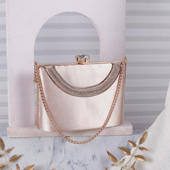 Women Rose-gold Evening Bag