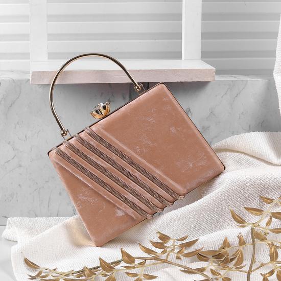 Women Rose-gold Evening Bag