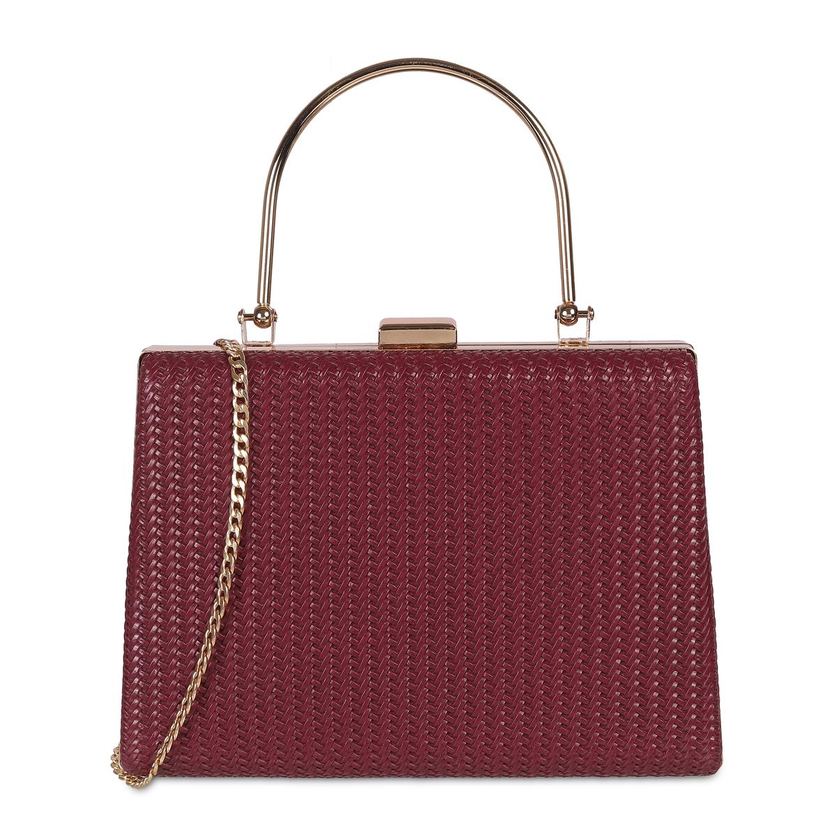 Maroon evening bag hotsell