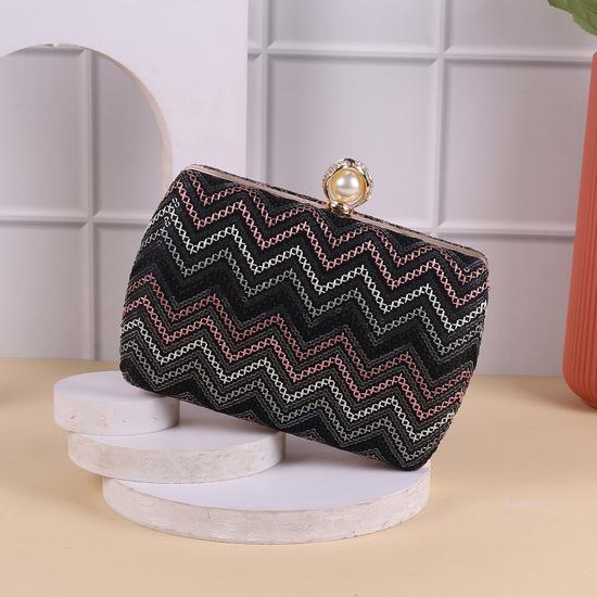 Women Black Clutch