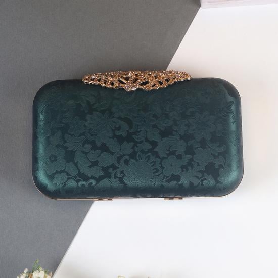 Women Green Clutch