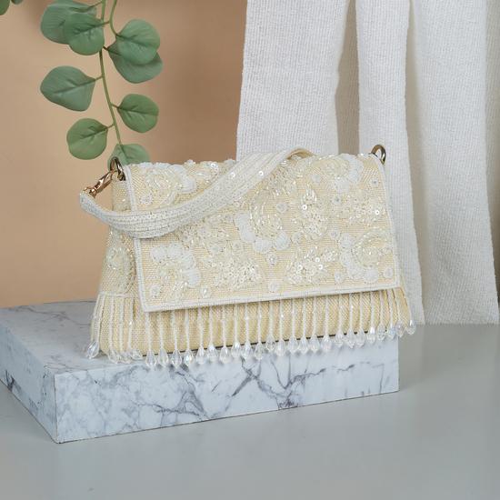 Women Off-white Evening Bag