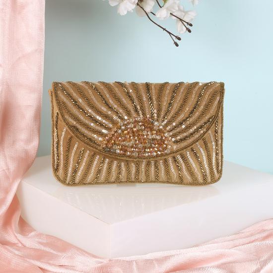 Women Antic-gold Clutch