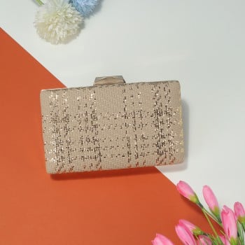 Walkway Women Rose-gold Clutch(SKU: 38-169-52-10)