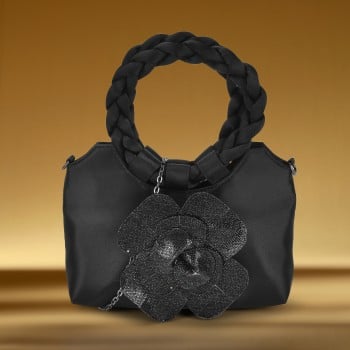 Metro Women Black Evening Bag(SKU: 38-176-11-10)