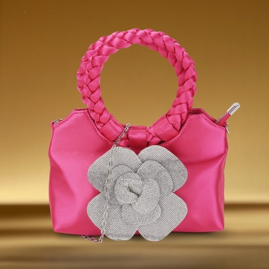 Women Pink Evening Bag