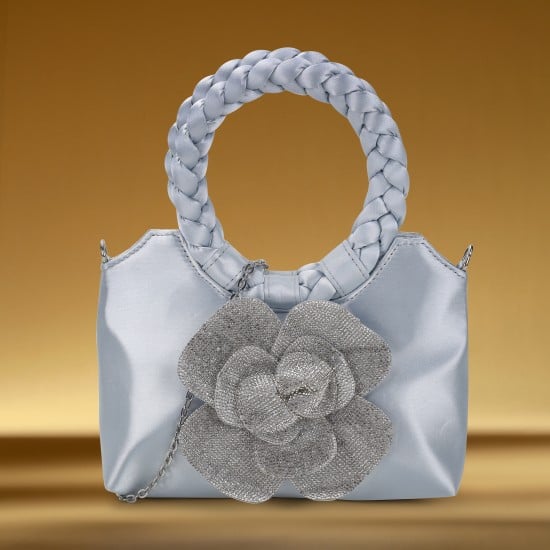 Women Light-blue Evening Bag