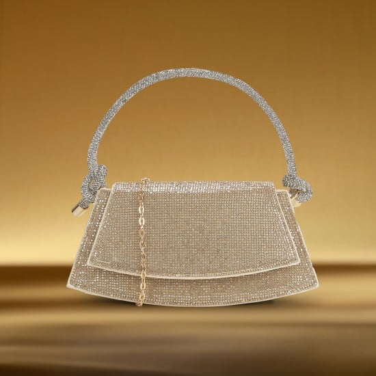 Women Gold Evening Bag