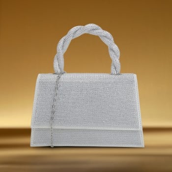 Metro Women Silver Evening Bag(SKU: 38-179-27-10)