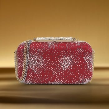 Metro Women Maroon Clutch(SKU: 38-180-44-10)