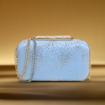 Metro Women Blue Clutch(SKU: 38-180-45-10)