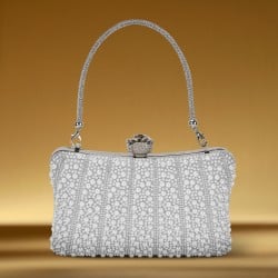 Women Off-white Evening Bag